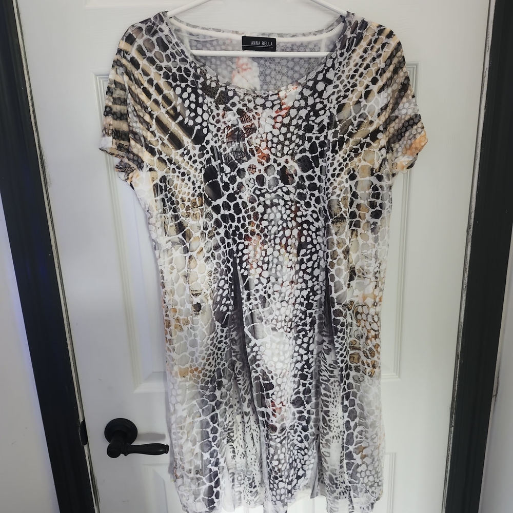 Annabella Multicolor Animal Print Dress